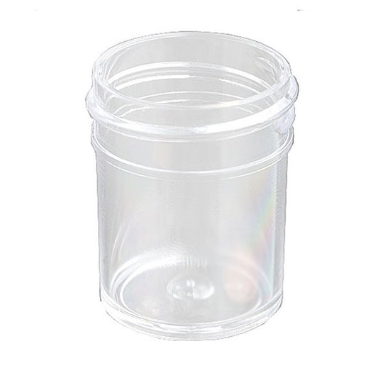 Globe Scientific 6382 Jar Wide Mouth 180mL (6oz) PS 70mm Opening 2 7/16 x 2 5/8" (Screw Cap Packaged Separately)