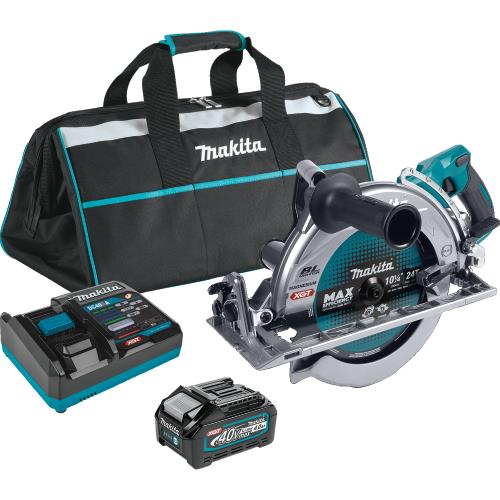 Makita GSR02M1 40V max XGT® Brushless Cordless Rear Handle 10‘1/4" Circular Saw Kit, AWS® Capable (4.0Ah)