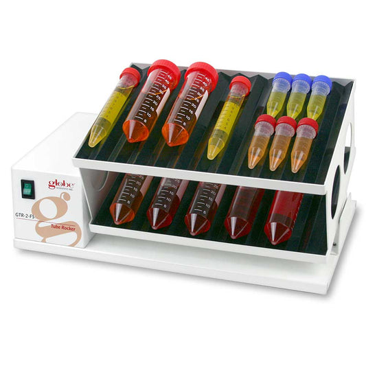 Globe Scientific GTR-FS-UK-EU Tube rocker single tier 240v 50Hz UK & EU Plugs 9.9" x 6.7" platform 20rpm