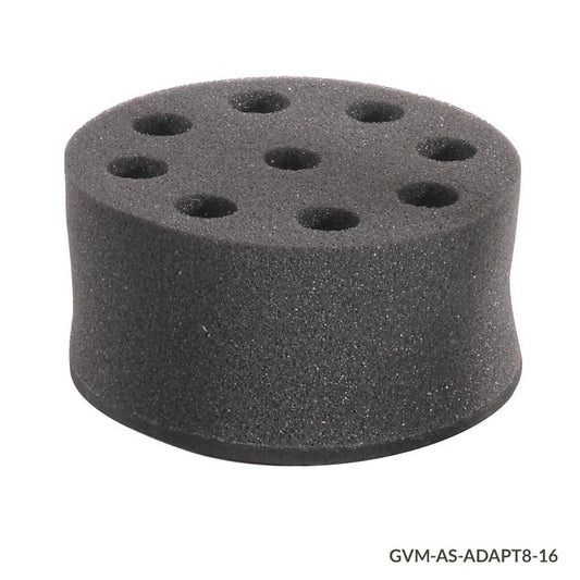 Globe Scientific GVM-AS-ADAPT8-16 Tube Holder Foam for use with GVM Series Vortex Mixers 8-Place for 16mm Tubes (must use with Plate Adapter VM-AS-PLATE or Vortexing Rod VM-AS-ROD)