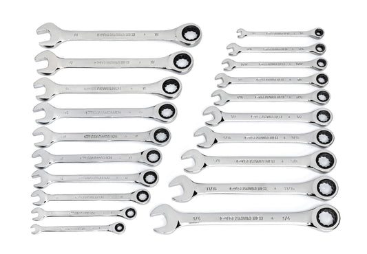 Gearwrench 35720-06 20 Piece 72-Tooth SAE/Metric Ratcheting Combination Wrench Set