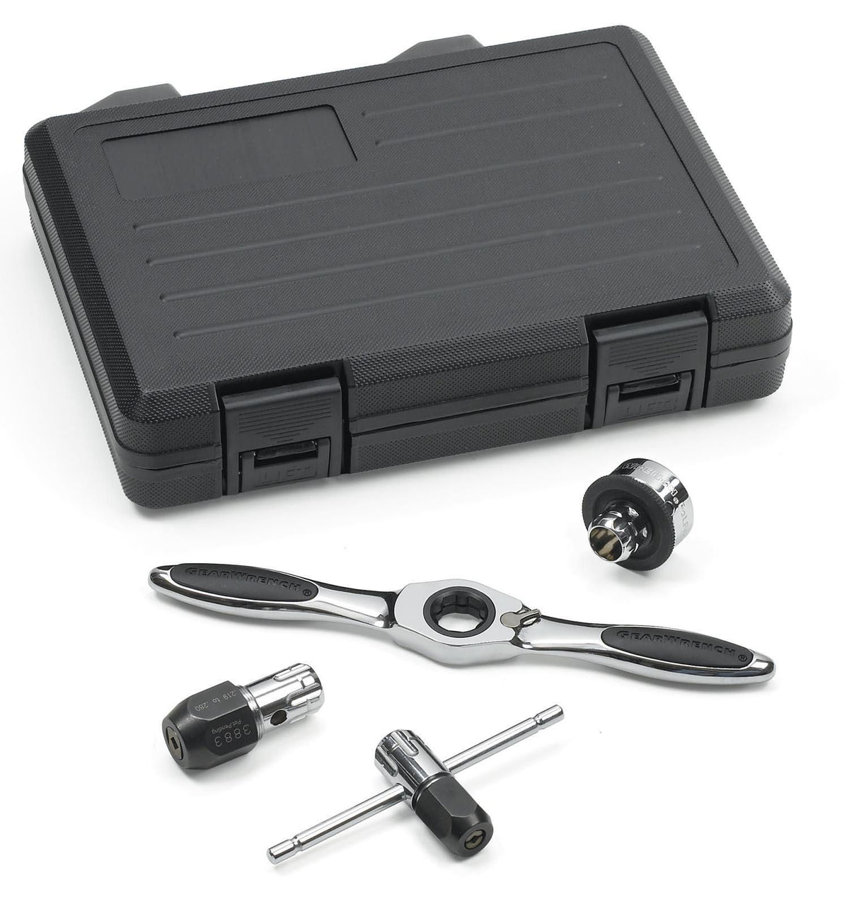 Gearwrench 3880 5 Piece Ratcheting Tap and Die Accessory Set