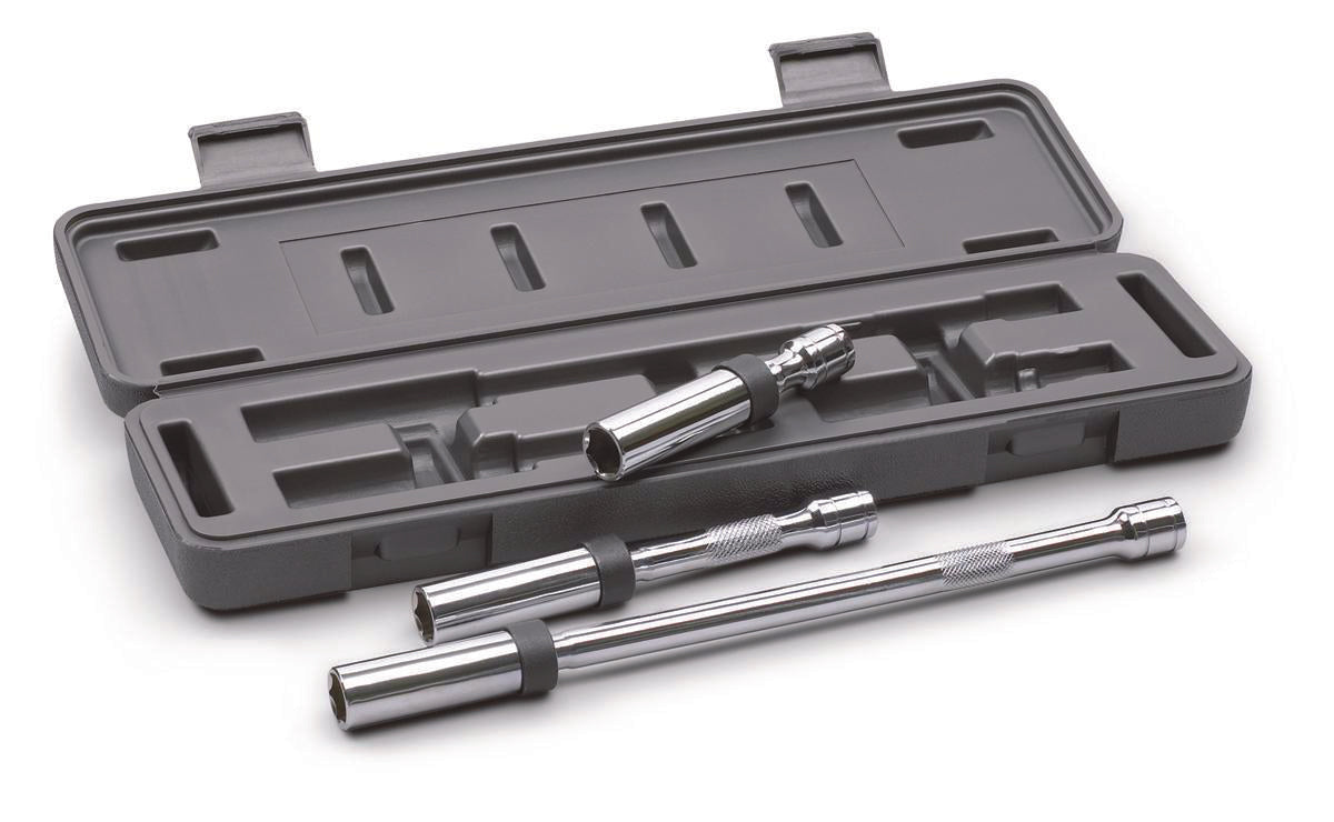 Gearwrench 41740D 3 Piece 3/8" Drive 6 Point Magnetic Swivel Spark Plug Set