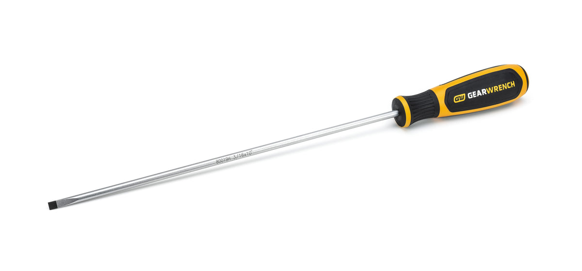 Gearwrench 80019H 3/16" x 10" Cabinet Dual Material Screwdriver