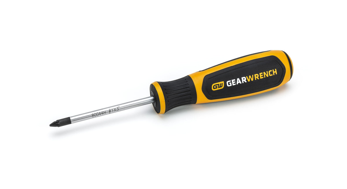 Gearwrench 80044H #1 x 3" Pozidriv® Dual Material Screwdriver