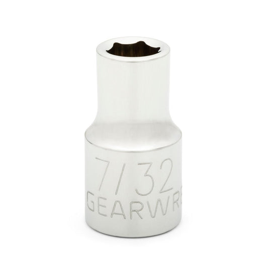 Gearwrench 80106 1/4" Drive 6 Point Standard SAE Socket 7/32"