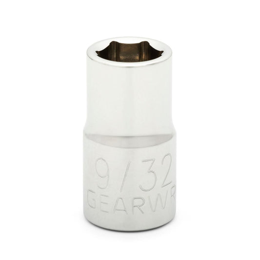Gearwrench 80108 1/4" Drive 6 Point Standard SAE Socket 9/32"