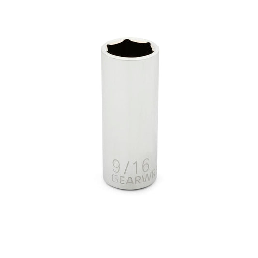 Gearwrench 80124 1/4" Drive 6 Point Deep SAE Socket 9/16"