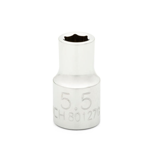 Gearwrench 80127 1/4" Drive 6 Point Standard Metric Socket 5.5mm