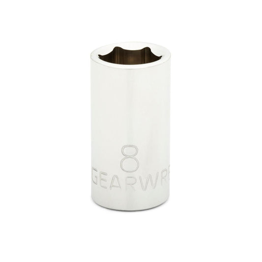 Gearwrench 80130 1/4" Drive 6 Point Standard Metric Socket 8mm