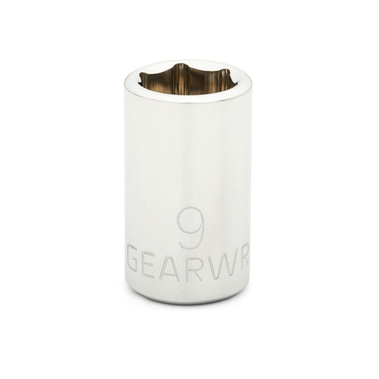 Gearwrench 80131D 1/4" Drive 6 Point Standard Metric Socket 9mm