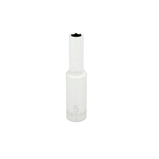 Gearwrench 80139 1/4" Drive 6 Point Deep Metric Socket 5mm