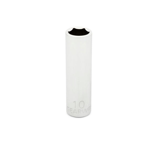 Gearwrench 80145 1/4" Drive 6 Point Deep Metric Socket 10mm