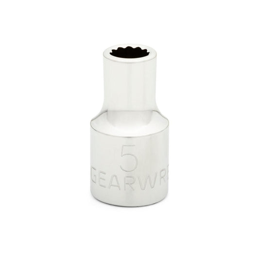 Gearwrench 80198 1/4" Drive 12 Point Standard Metric Socket 5mm