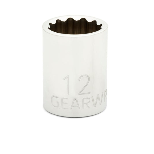 Gearwrench 80206 1/4" Drive 12 Point Standard Metric Socket 12mm