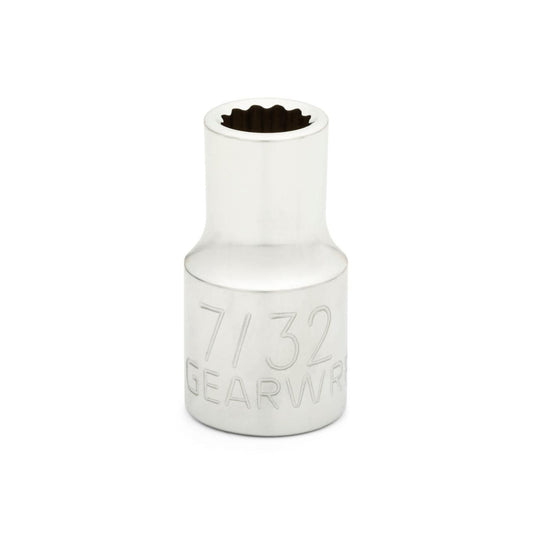 Gearwrench 80211 1/4" Drive 12 Point Standard SAE Socket 7/32"