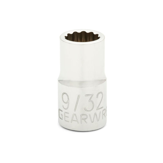 Gearwrench 80213 1/4" Drive 12 Point Standard SAE Socket 9/32"