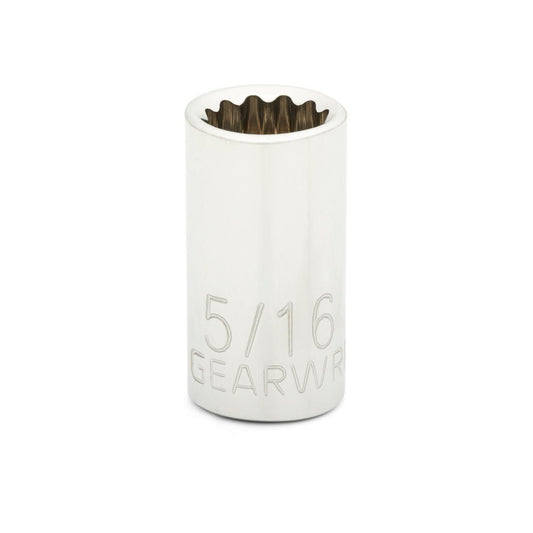 Gearwrench 80214 1/4" Drive 12 Point Standard SAE Socket 5/16"