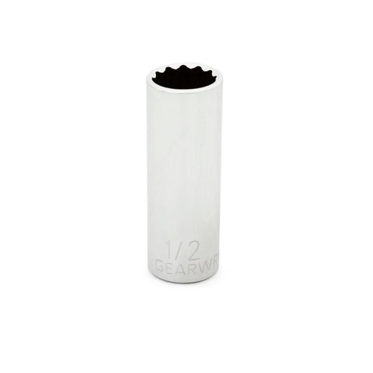 Gearwrench 80228 1/4" Drive 12 Point Deep SAE Socket 1/2"