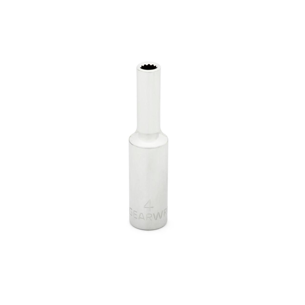 Gearwrench 80230 1/4" Drive 12 Point Deep Metric Socket 4mm