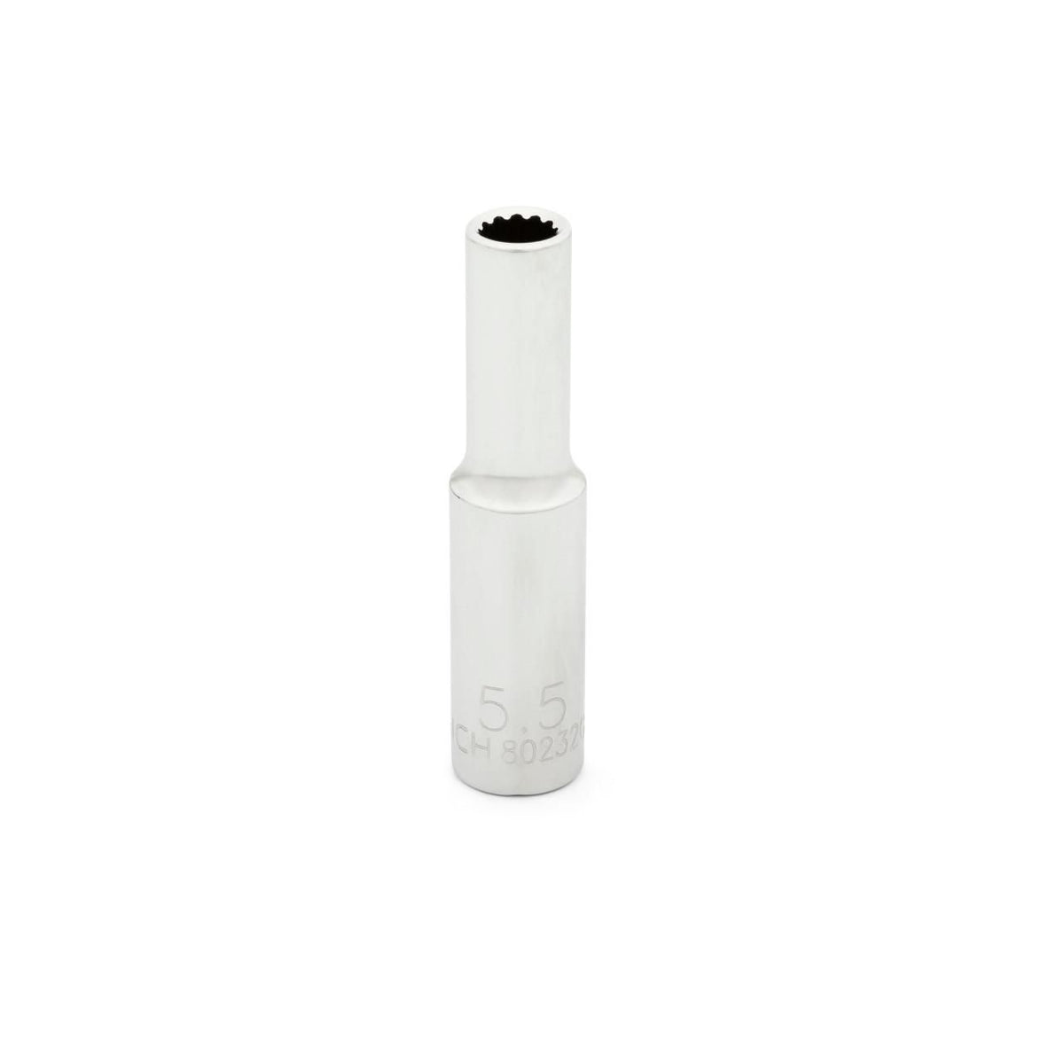 Gearwrench 80232 1/4" Drive 12 Point Deep Metric Socket 5.5mm