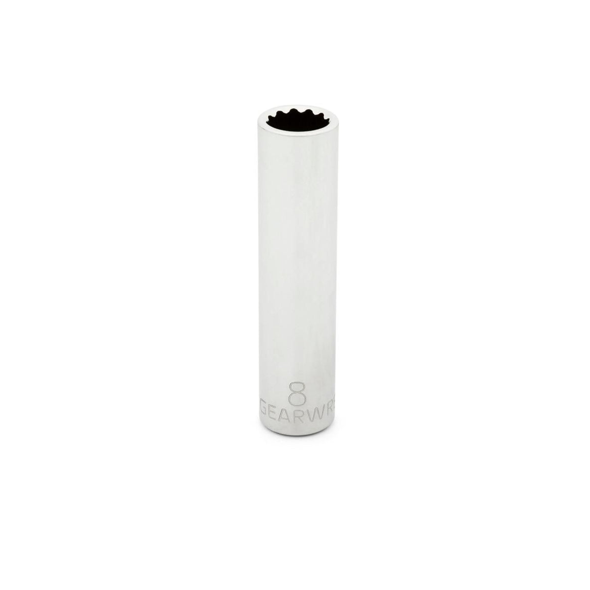 Gearwrench 80235 1/4" Drive 12 Point Deep Metric Socket 8mm