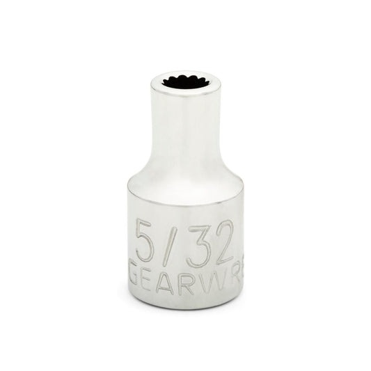 Gearwrench 80290 1/4" Drive 12 Point Standard SAE Socket 5/32"