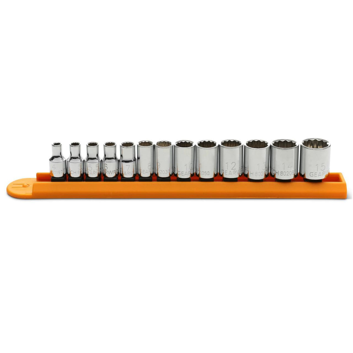 Gearwrench 80306 13 Piece 1/4" Drive 12 Point Standard Metric Socket Set