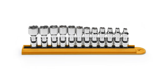 Gearwrench 80311 12 Piece 1/4" Drive 6 Point Flex Metric Socket Set