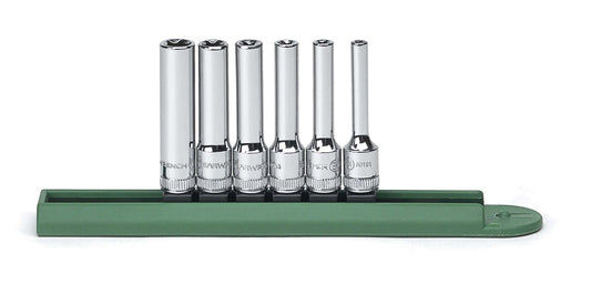 Gearwrench 80322 6 Piece 1/4" Drive Deep External Torx® Socket Set