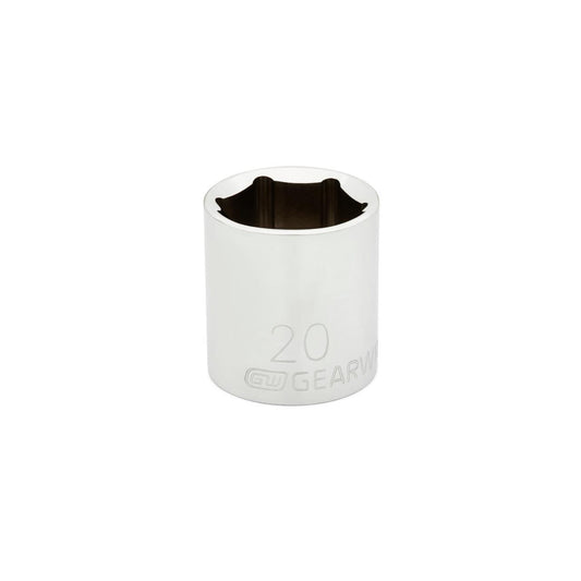 Gearwrench 80330 3/8" Drive 6 Point Standard Metric Socket 20mm