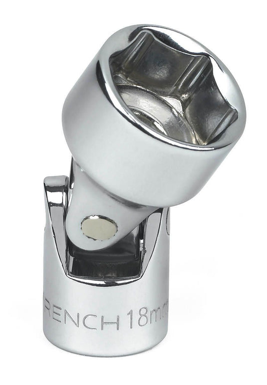 Gearwrench 80341 3/8" Drive 6 Point Metric Flex Socket 18mm