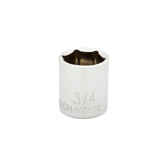 Gearwrench 80358 3/8" Drive 6 Point Standard SAE Socket 3/4"