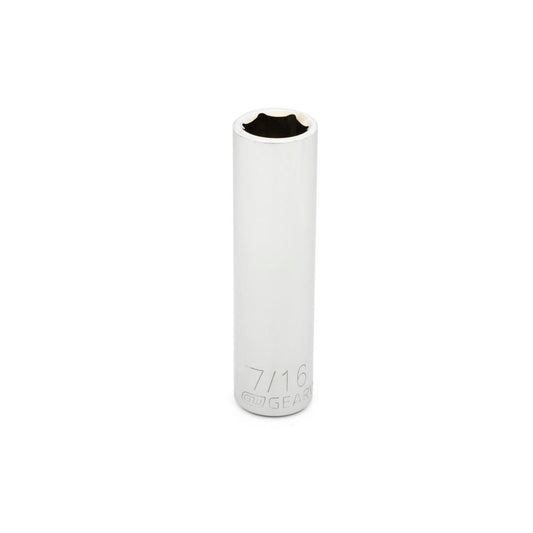 Gearwrench 80366 3/8" Drive 6 Point Deep SAE Socket 7/16"