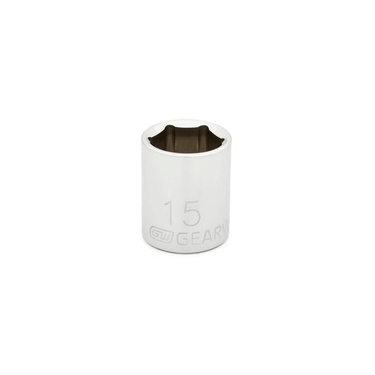 Gearwrench 80383 3/8" Drive 6 Point Standard Metric Socket 15mm