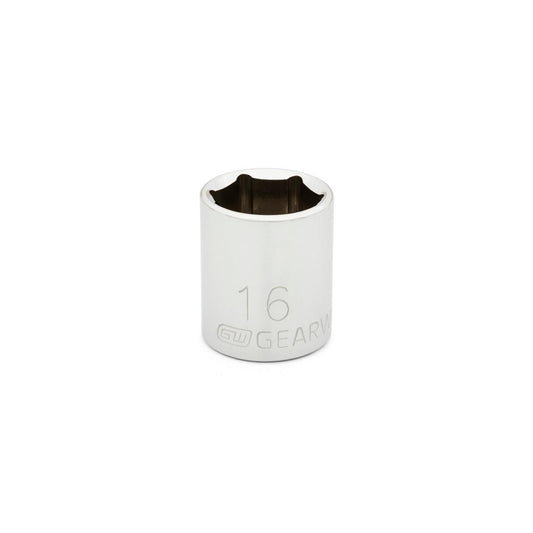 Gearwrench 80384 3/8" Drive 6 Point Standard Metric Socket 16mm
