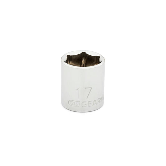 Gearwrench 80385 3/8" Drive 6 Point Standard Metric Socket 17mm