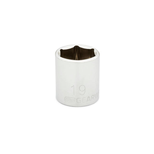 Gearwrench 80387 3/8" Drive 6 Point Standard Metric Socket 19mm