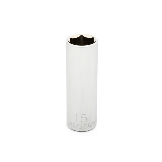 Gearwrench 80397 3/8" Drive 6 Point Deep Metric Socket 15mm