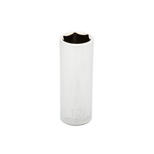 Gearwrench 80399 3/8" Drive 6 Point Deep Metric Socket 17mm