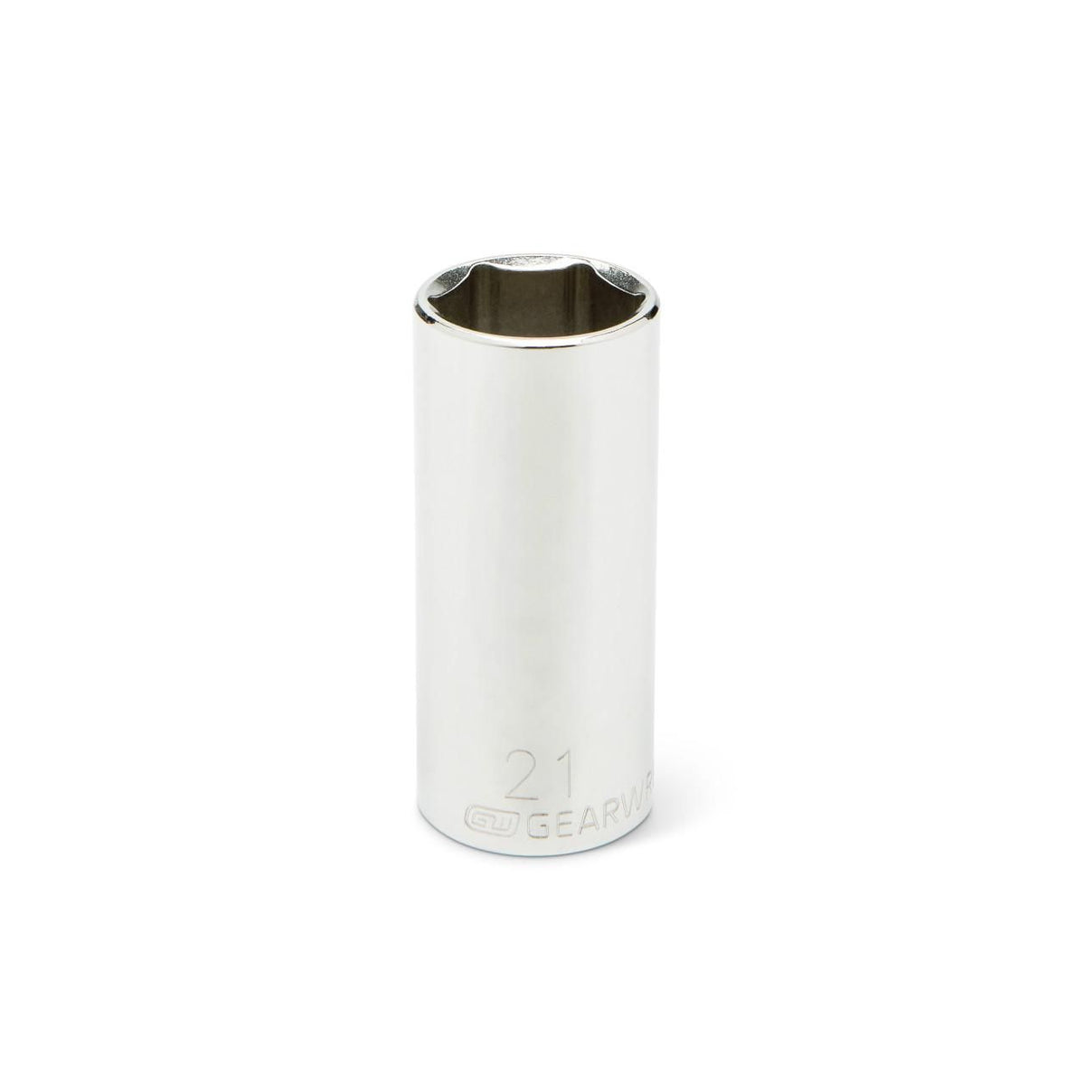 Gearwrench 80407 3/8" Drive 6 Point Deep Metric Socket 21mm
