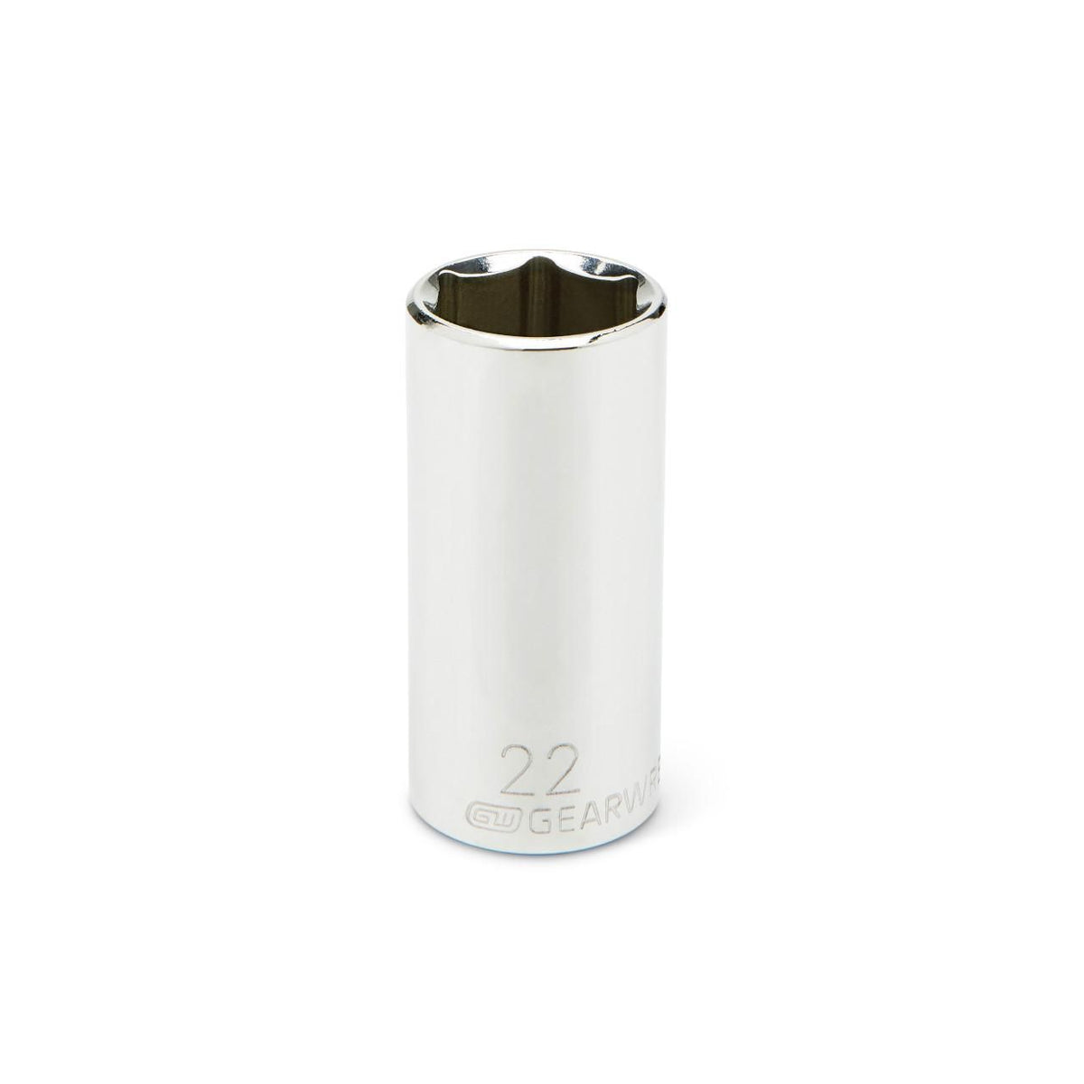Gearwrench 80408 3/8" Drive 6 Point Deep Metric Socket 22mm