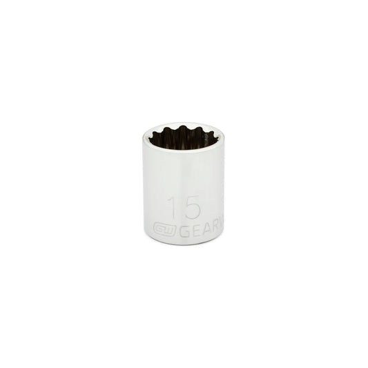 Gearwrench 80491 3/8" Drive 12 Point Standard Metric Socket 15mm
