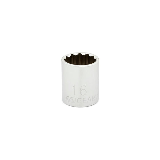 Gearwrench 80492 3/8" Drive 12 Point Standard Metric Socket 16mm
