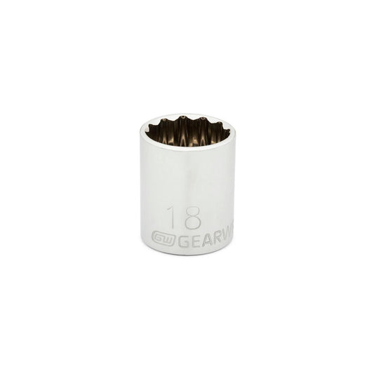 Gearwrench 80494 3/8" Drive 12 Point Standard Metric Socket 18mm