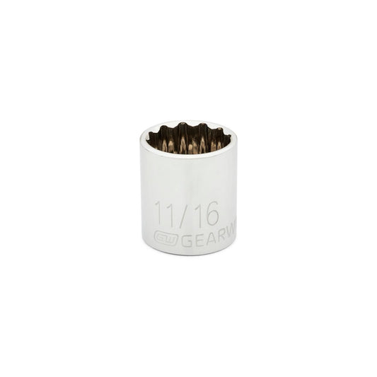 Gearwrench 80503 3/8" Drive 12 Point Standard SAE Socket 11/16"