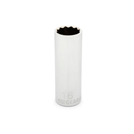 Gearwrench 80530 3/8" Drive 12 Point Deep Metric Socket 16mm