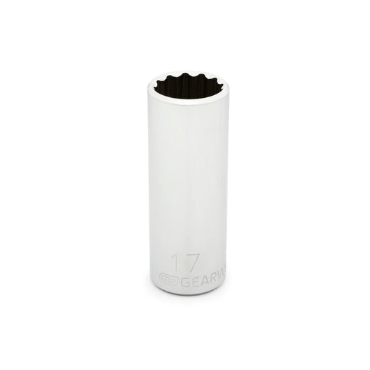 Gearwrench 80531 3/8" Drive 12 Point Deep Metric Socket 17mm