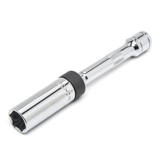 Gearwrench 80546 3/8" Drive 6 Point 5/8" Magnetic Swivel Spark Plug Socket 6"