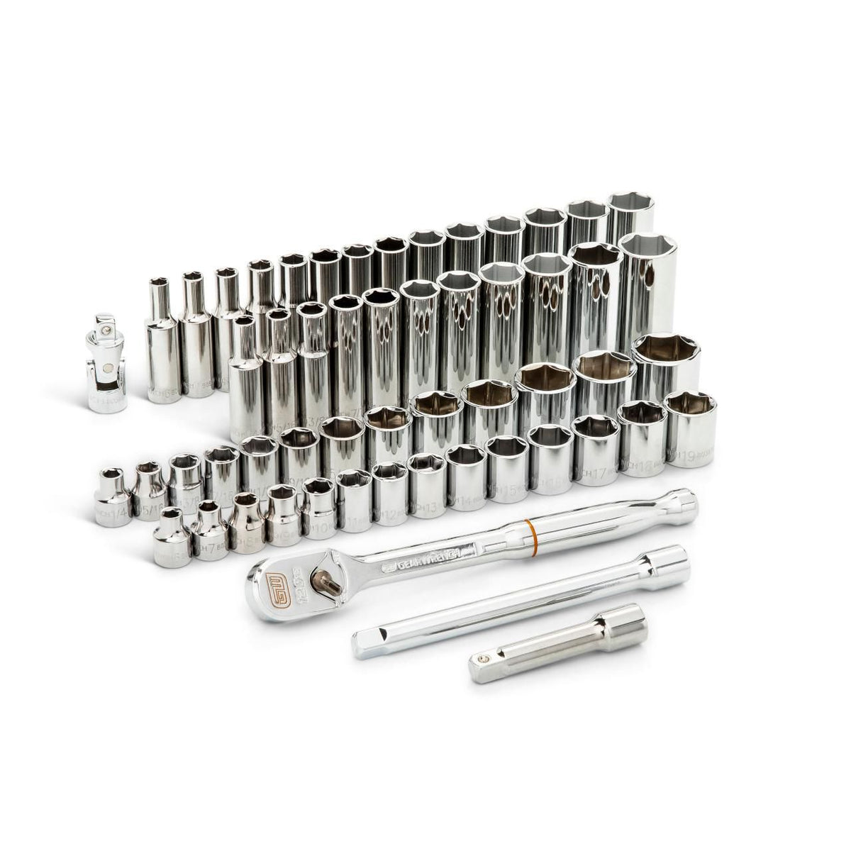 Gearwrench 80550P 56 Piece 3/8" Drive 6 Point 120XP™ Standard and Deep SAE/Metric Mechanics Tool Set